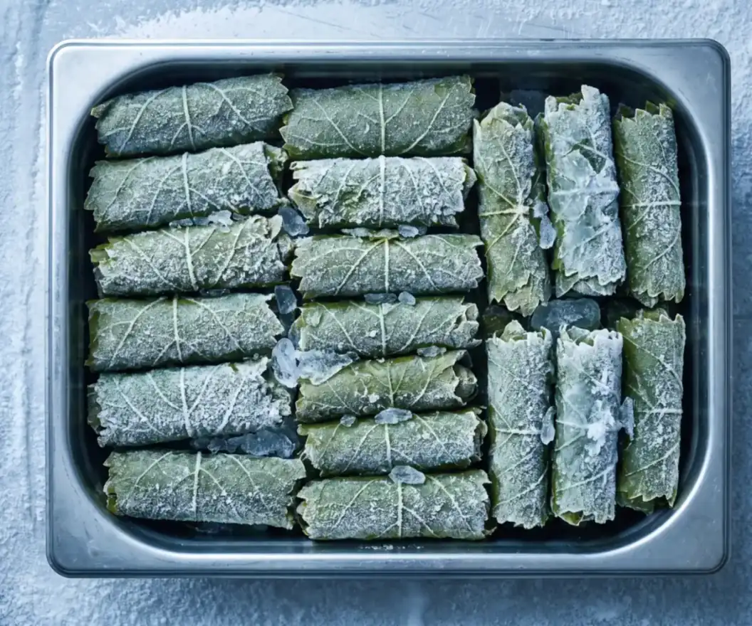 Egyptian frozen vine leaves