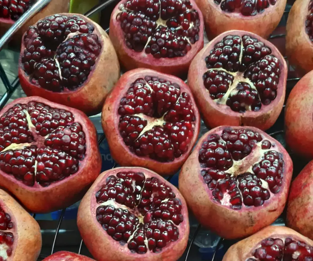Fresh Egyptian pomegranates